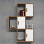 Hanah Home Flora - Nogal y Blanco
